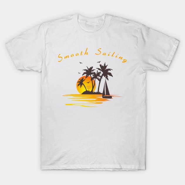 Sailing at Sunset T-Shirt by LittleLuxuriesDesigns